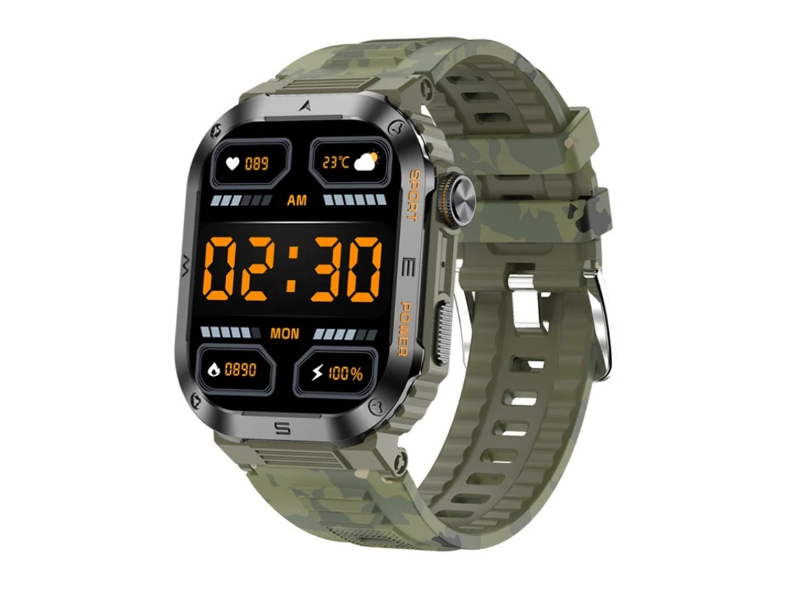 Reloj inteligente con llamadas Bluetooth, notificaciones push, seguimiento deportivo, monitorización de presión arterial y oxígeno en sangre para Ativ Bestvite