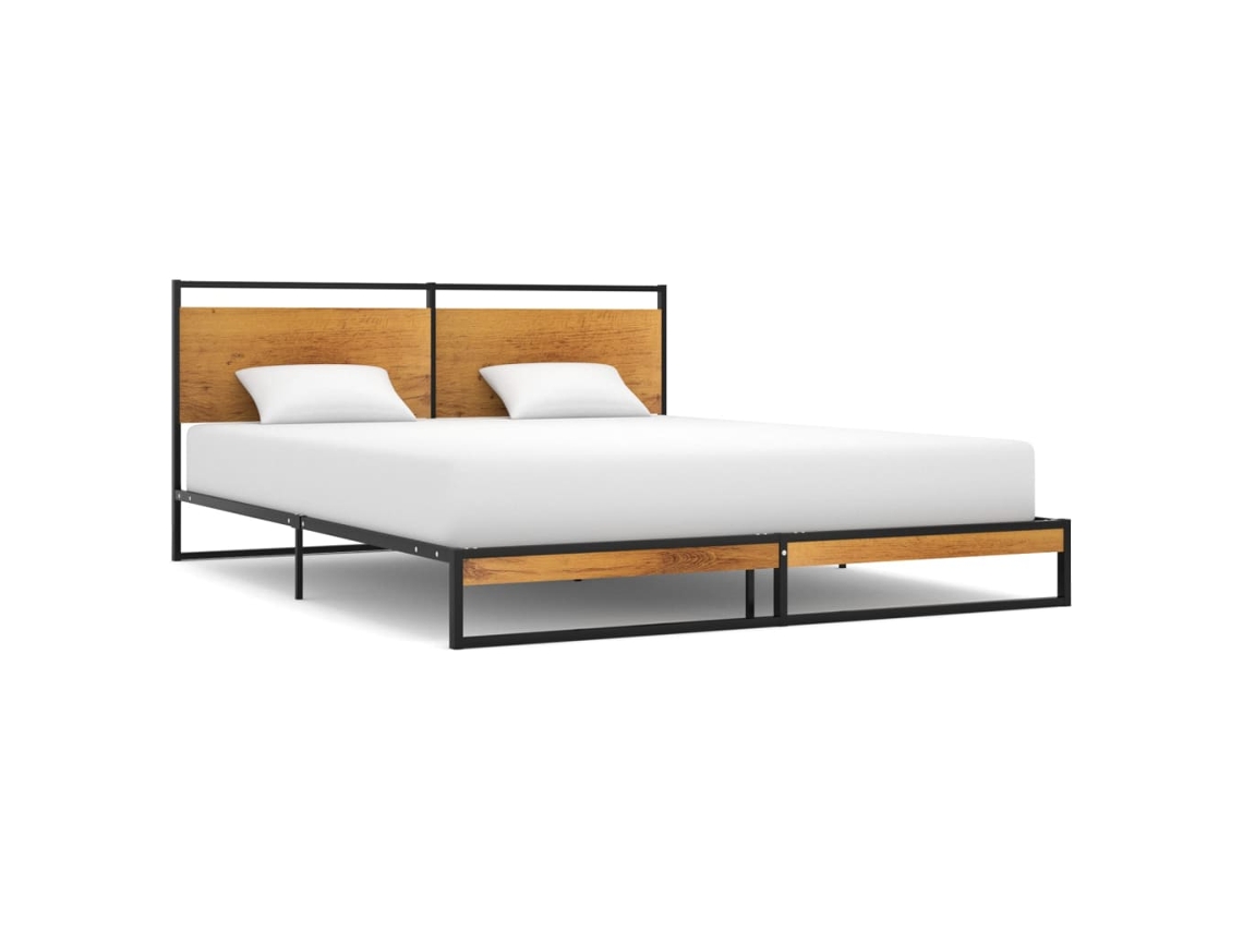 Estructura De Cama Sin Colchón Metal 140x200 Cm