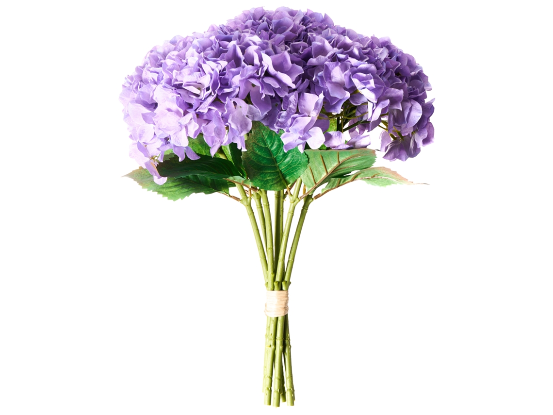 Ramo De Flores Artificiales Pernes 50 Cm Violeta Beliani