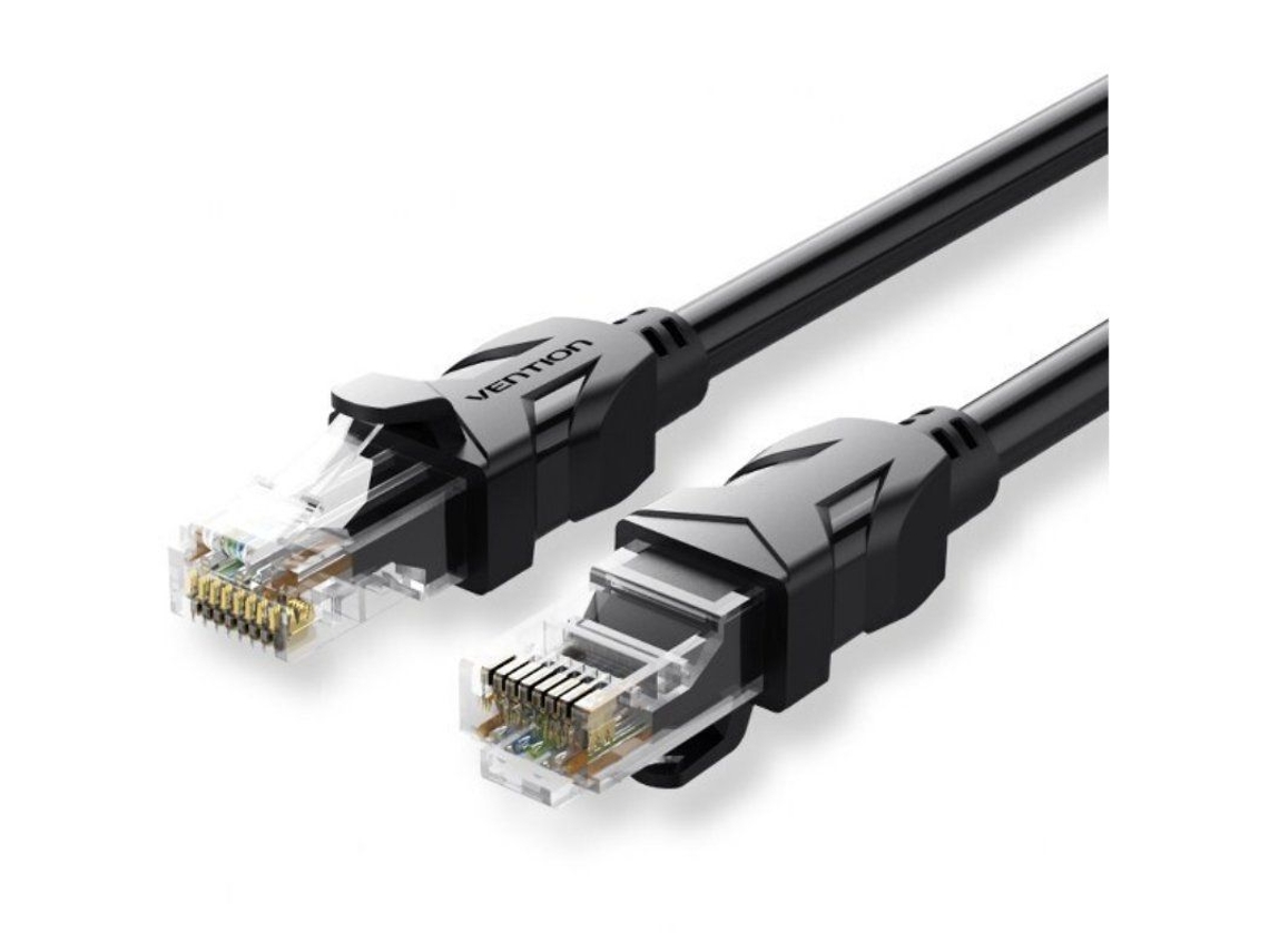 Cable de Red Rj45 Utp VENTION Ibebt Cat.6/ 30M/ Negro