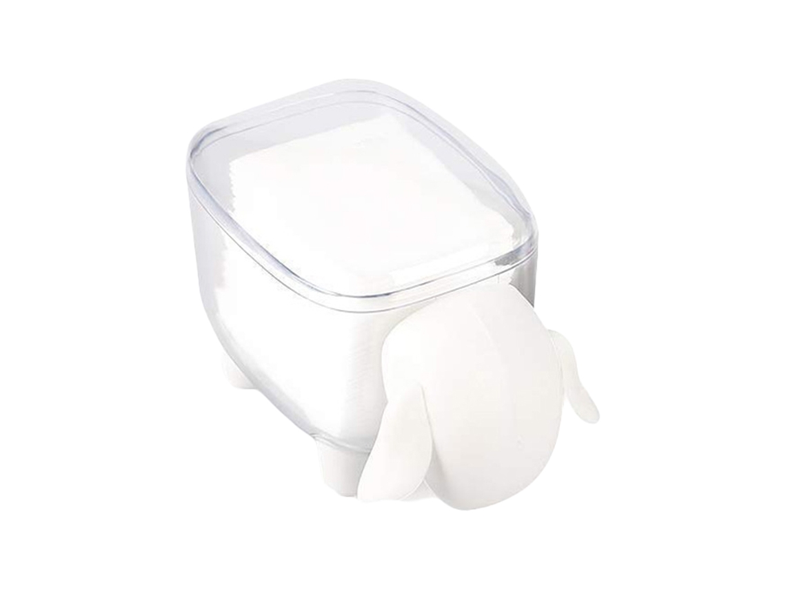 Caja De Plástico Con Diseño De Ovejita Para Guardar Hisopos De Algodón, Organizador De Escritorio, Artículo De Higiene Para El Hogar.