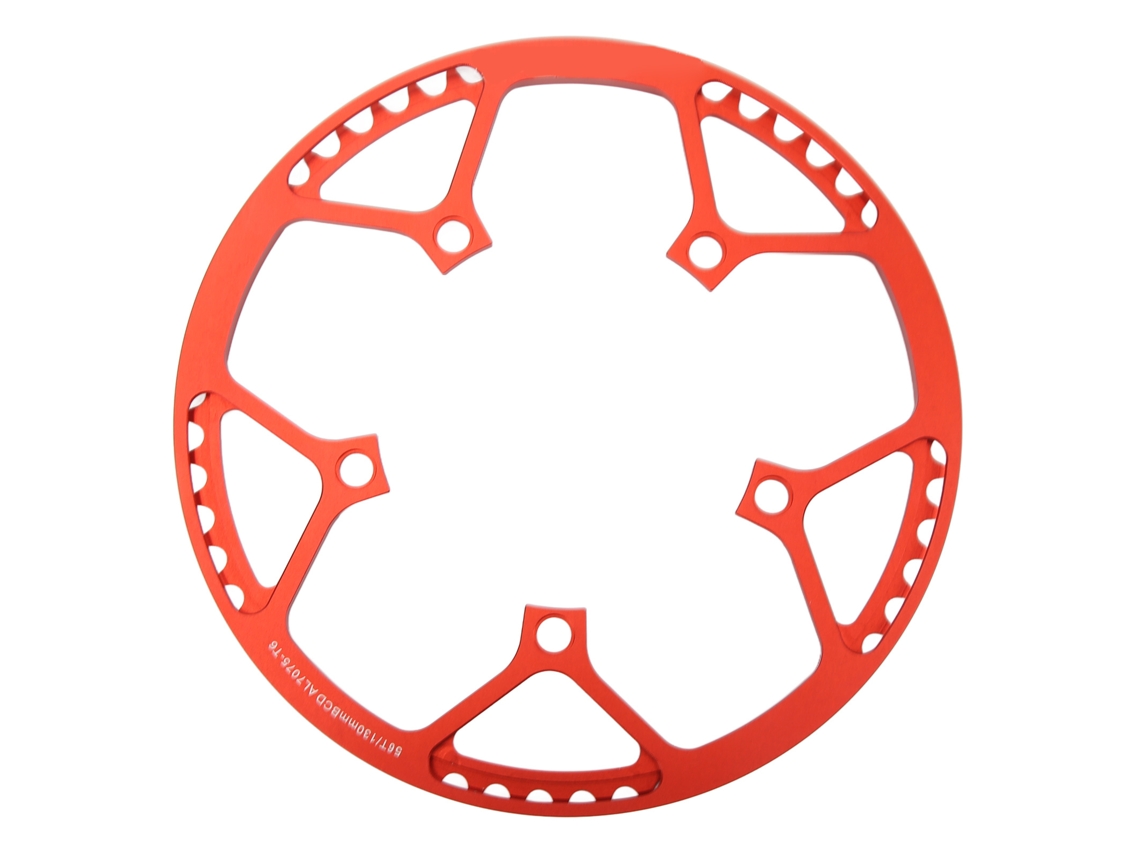 Jinwei-plato De Cadena Bicicleta Plegable 56t 130bcd Aluminio Rojo Ligero Con Placa De Protección Segura