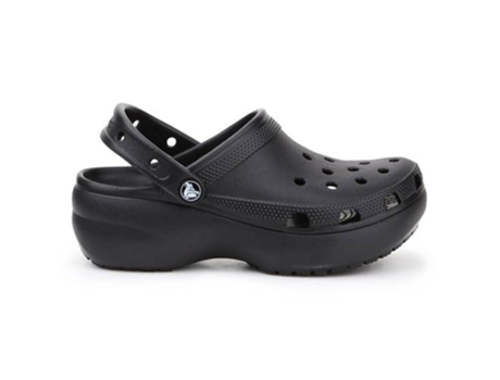 Sandalias CROCS Classic Platform Clog Mujer (Negro - Classic Platform Clog - 15738)