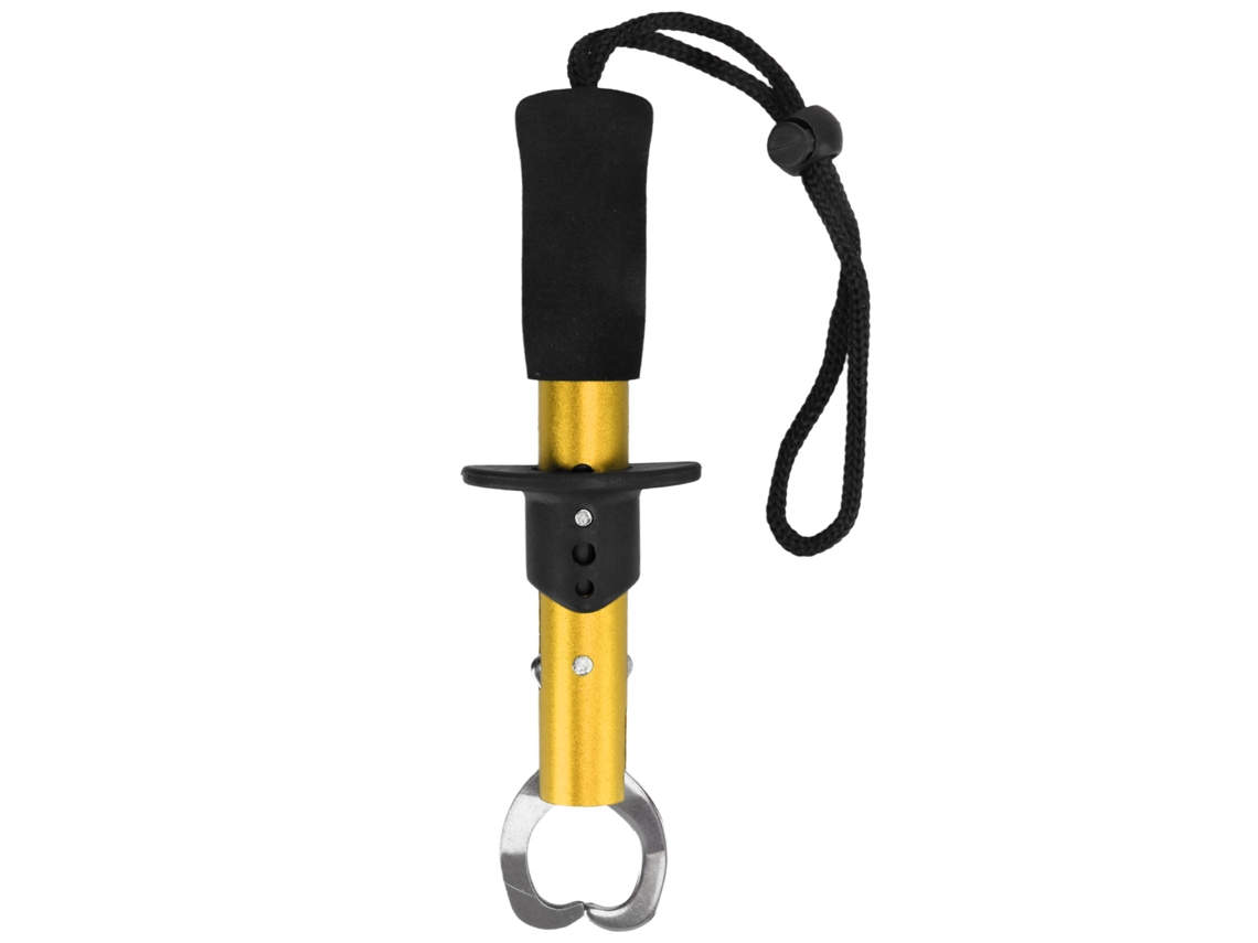 Pinza para labios de pez de acero inoxidable con brazalete dorado