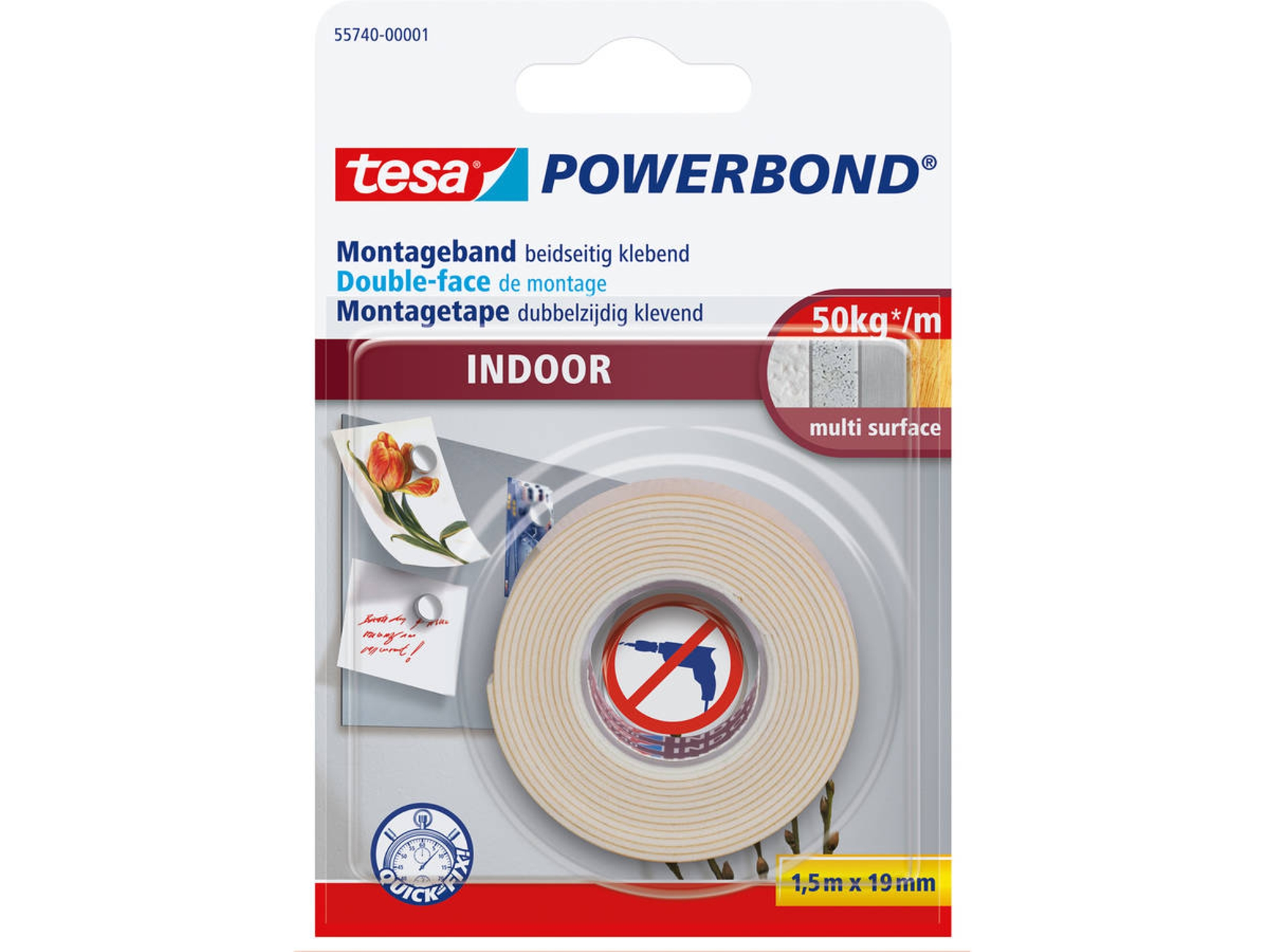 Cinta Adhesiva TESA Powerbond Indoor 1,5 m