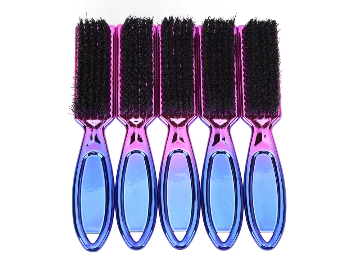 5pcs Escovas De Barbear E Barba Para Homem Com Design De Eletroplacagem Gradual