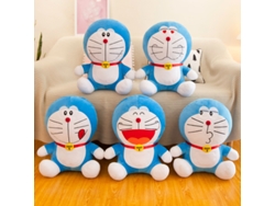 Nuevo y lindo juguete de peluche de dibujos animados de Doraemon, 50 cm, cojín creativo en forma de un muñeco Doraemon azul regordete.