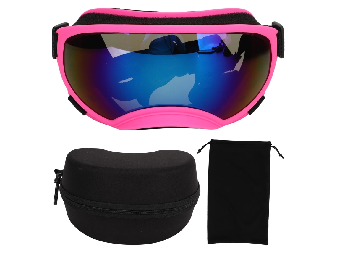 Gafas de sol resistentes a los rayos UV y al viento para perros grandes que practican esquí