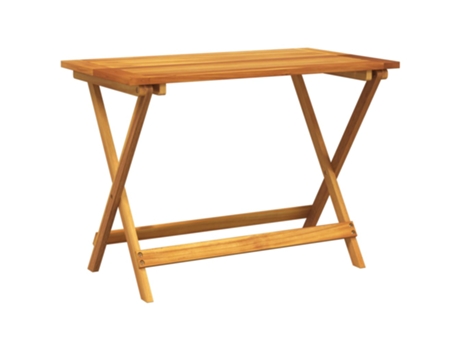 Mesa De Jardín VIDAXL Marrón Madera de acacia (90x52.5x65 cm)