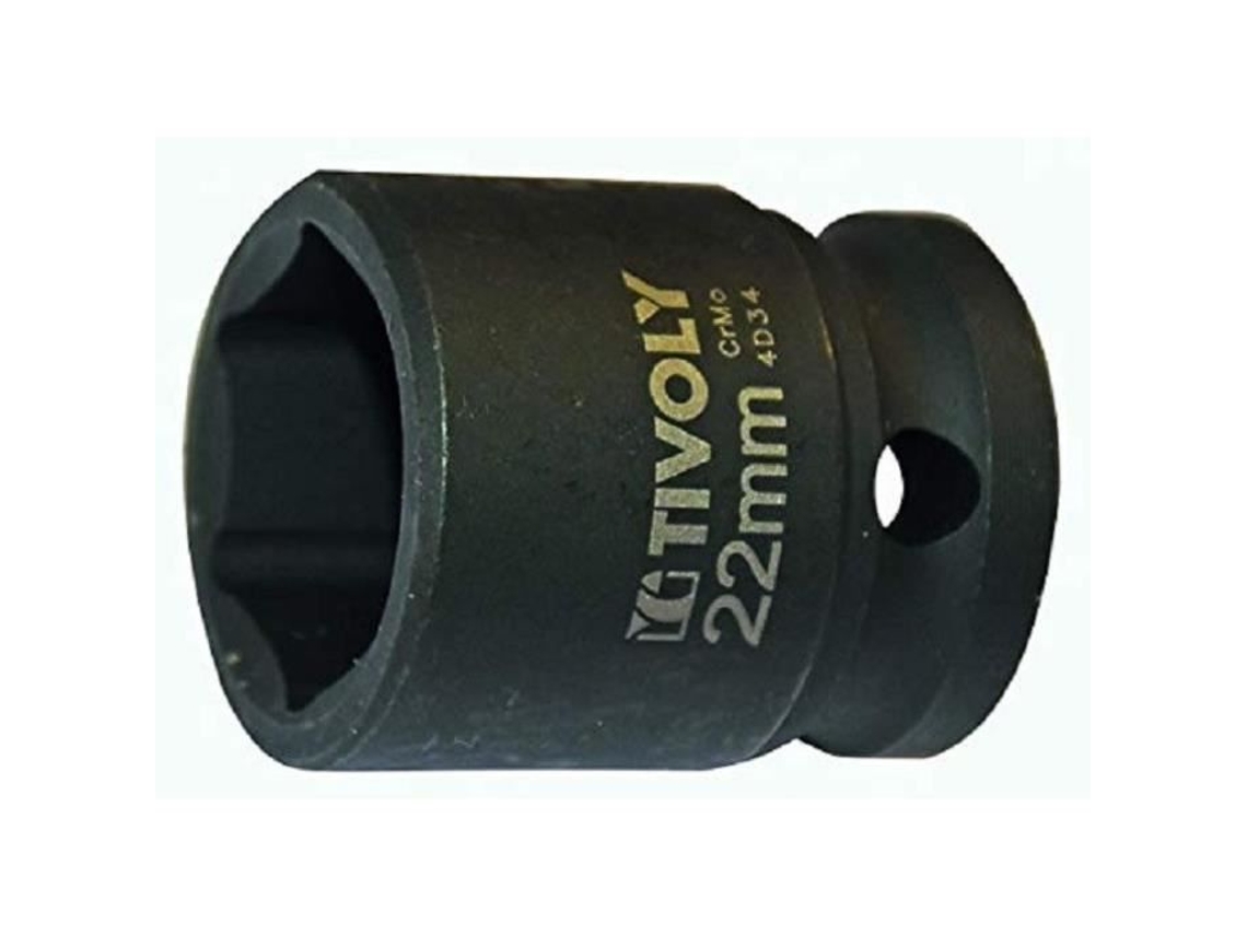 Llave De Impacto Cuadrada De 6 Puntas 1/2 Diam 22 TIVOLY