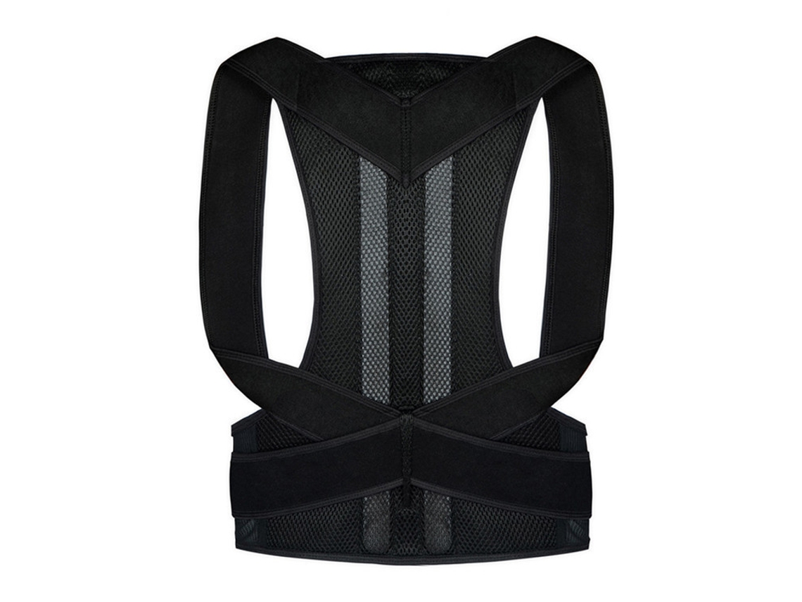 Correção Postural Para Adultos: Cinto Invisível Para Correção Da Postura Ao Sentar, Que Endireita A Coluna E Previne A Cifose.preto 36 Mm De Altura