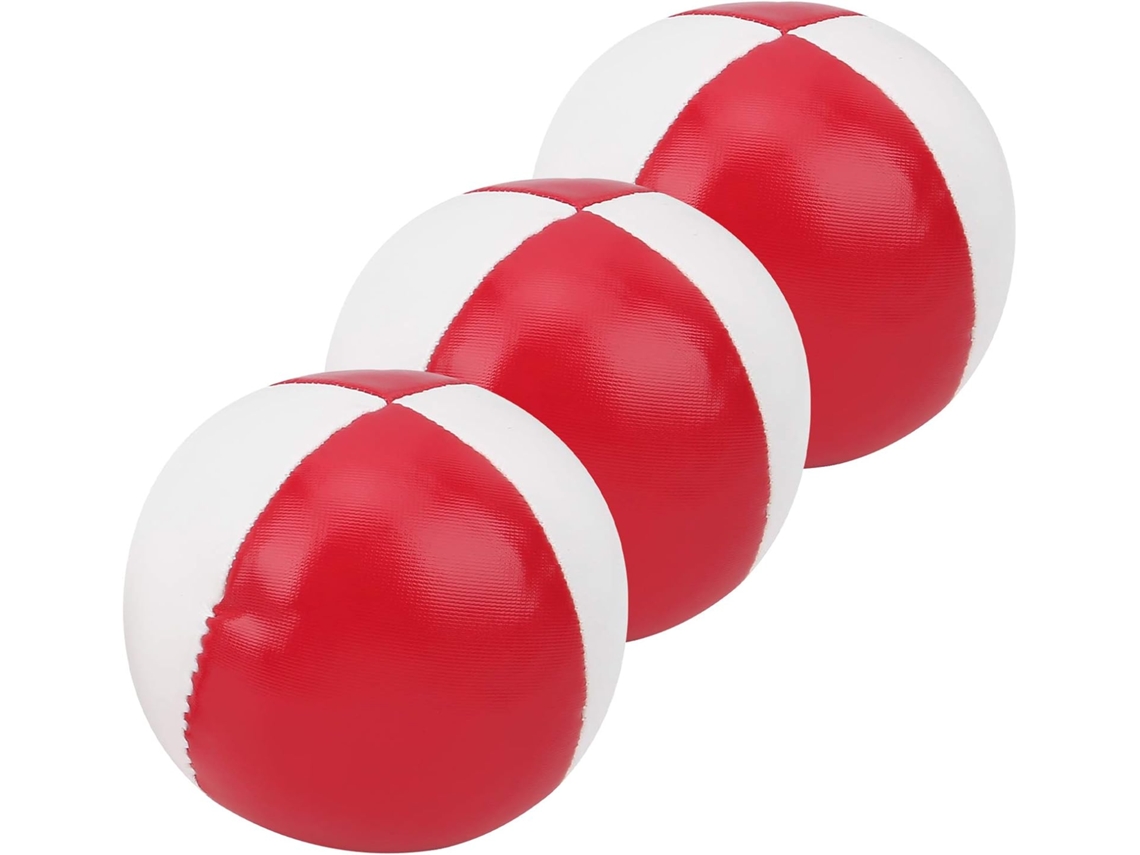 Juego De 3 Pelotas De Malabares De Cuero Sintético, Para Recreación En Interiores Y Práctica De Espectáculos.