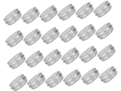 Latas Redondas Vacías De Aluminio De 24 Piezas Para Cosméticos, Cremas Y Maquillaje.