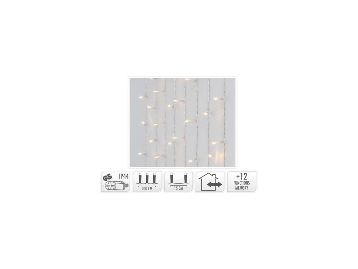 Cortina de Guirnaldas LEDKIA LED 480 Leds Transparente (200 cm)