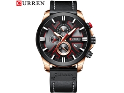 Reloj De Pulsera Moderno Para Hombre (dorado Y Negro) Resistente Al Agua, Con Seis Manecillas, Esfera Grande Y Diseño Funcional.