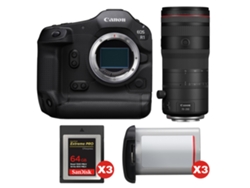 Canon Eos R1 + Rf 70-200mm F/2.8 L Is Usm Z Negro + 3 Sandisk 64gb Extreme Pro Cfexpress Type B + 3 Canon Lp-e19 + Ebook Pricedirect