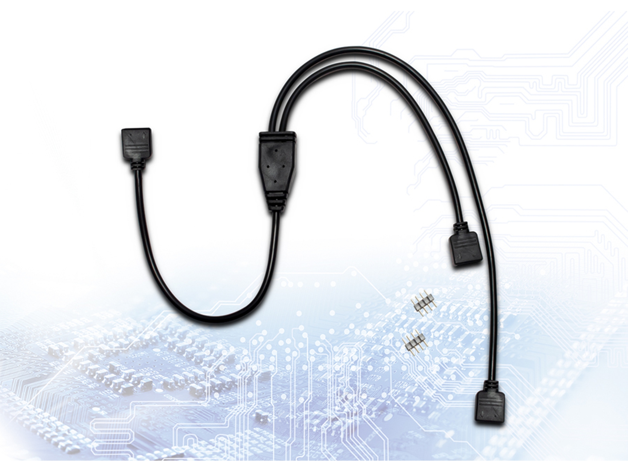 Adaptador INTER-TECH RGB Verteiler 2-fach