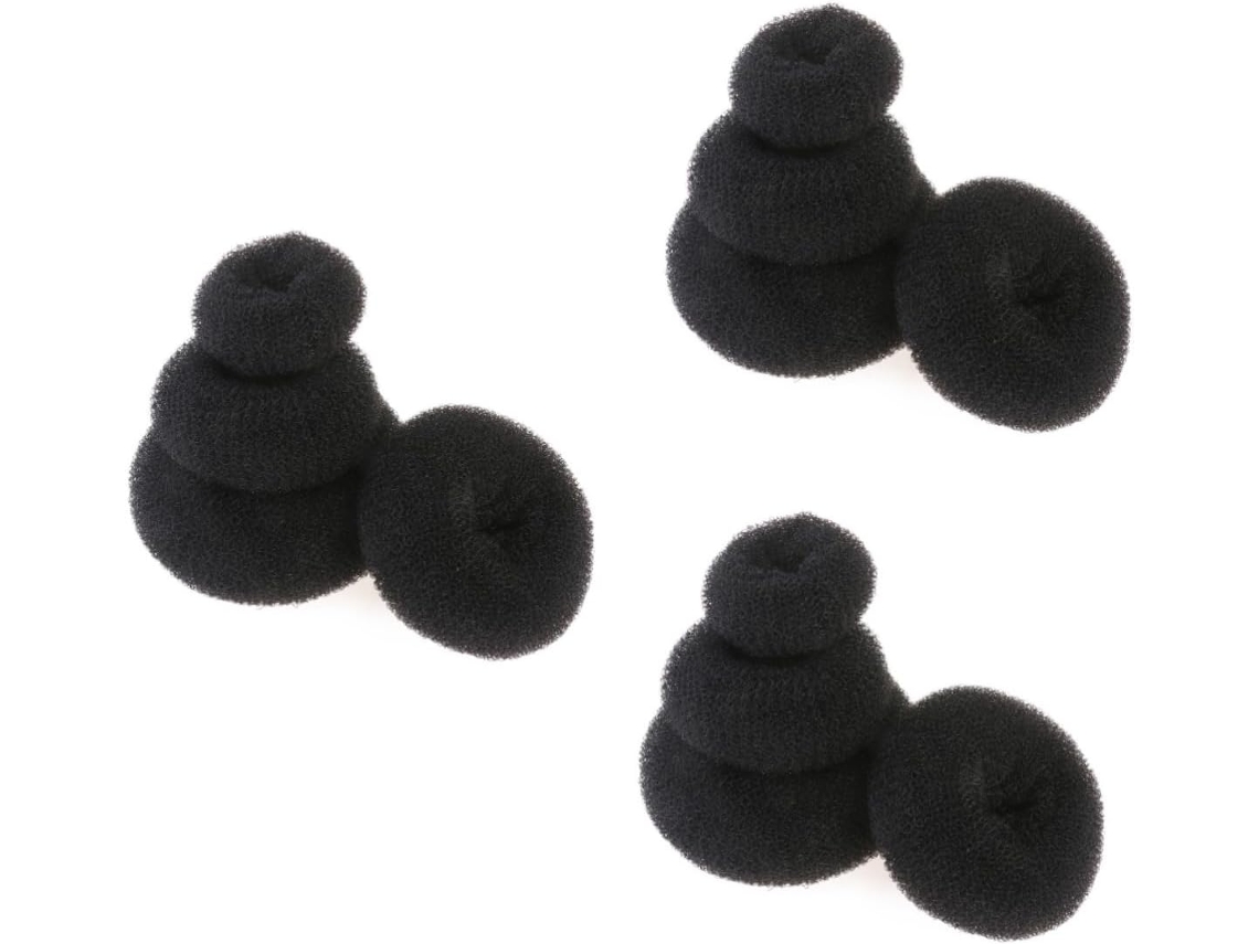 Juego De 12 Herramientas Para Hacer Moños De Cabello Tipo Dona Con Anillos Pequeños, Medianos Y Grandes, Además De Accesorios.