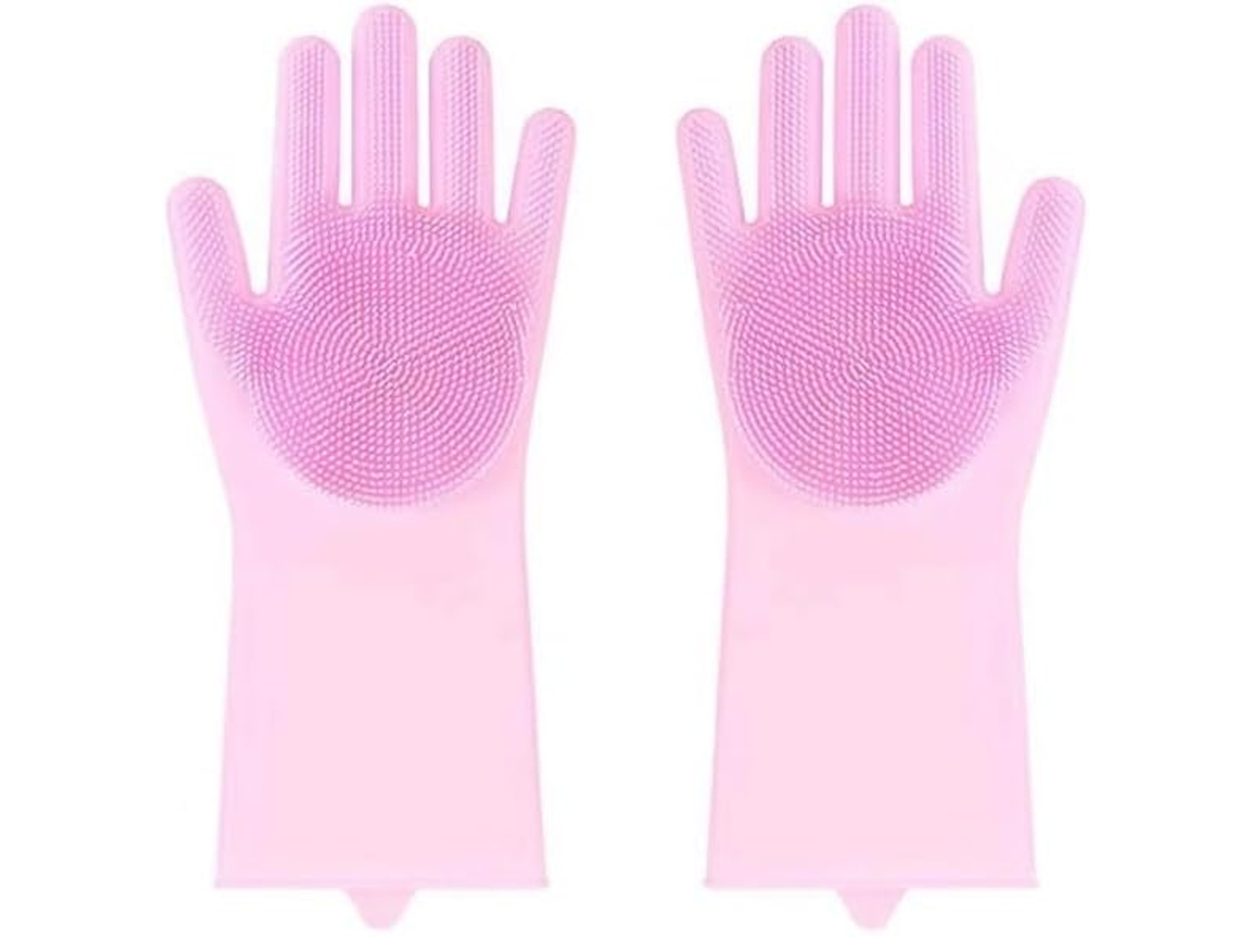 Guantes de silicona para lavar platos en la cocina, guantes de limpieza del hogar para hombres y mujeres.