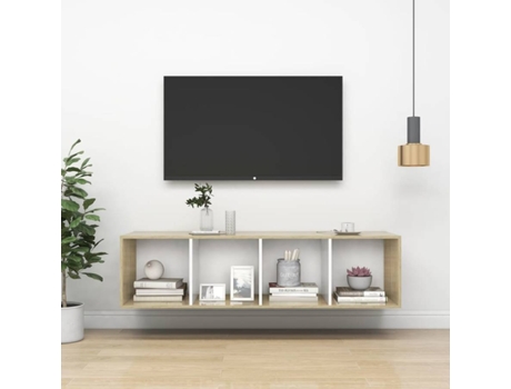 Mueble para la televisión VIDAXL Marrón Madera contrachapada (37x37x142.5 cm)