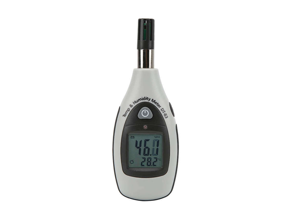 Termohigrómetro Profesional Dt-83: Medidor De Temperatura Y Humedad Con Pantalla Lcd Iluminada Para Uso Doméstico Y De Laboratorio.