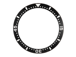 Inserto De Bisel De Cerámica Para Reloj De 38,6 Mm Con Números Blancos Y Puntos De Reparación.