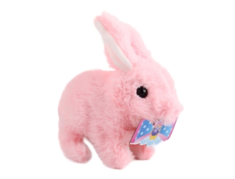 Perro Robot Lindo Electrónico de Peluche Interactivo Inteligente Conejo Rosa