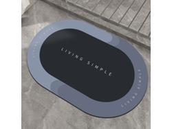 Alfombra de Baño LUUCOZK Antideslizantes Decoración Baño Secado Rápido Absorbentes Patrón Poliéster Multicolor (60x90cm)