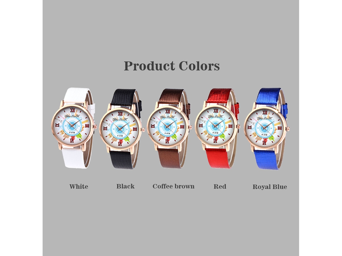 Reloj De Pulsera De Estilo Ejecutivo Para Hombre Con Diseño De La Copa Mundial De La Fifa, Correa De Cuero Y Movimiento De Cuarzo.