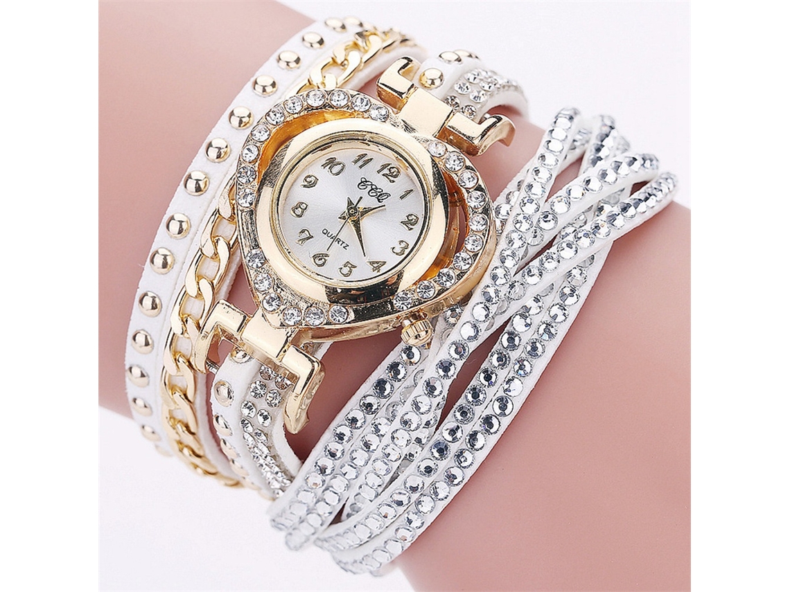 Reloj De Pulsera Analógico De Cuarzo Para Mujer, Duradero Y A La Moda - Azul