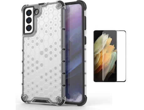 Kit Carcasa Y Protector Samsung S21 Plus Flexguard Rumble