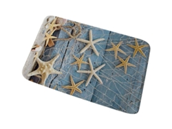 Tapete de Banheiro 3d Starfish, Tapete de Chão Antiderrapante de Borracha, 40x60cm, Cor E1