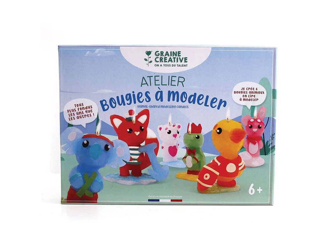 Juego para niños - Velas para modelar - Animales
