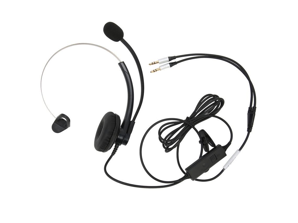 Auriculares Mono Con Cable Para Centros De Llamadas Y Oficinas, Con Cancelación De Ruido E Interfaz De 3,5 Mm Para Llamadas En Alta Definición.