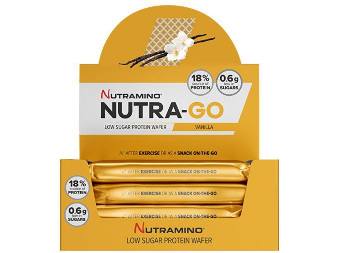 Complemento Alimentar NUTRAMINO Bolachas Proteicas Nutrago Baunilha 12 X 39 G 585 Gr