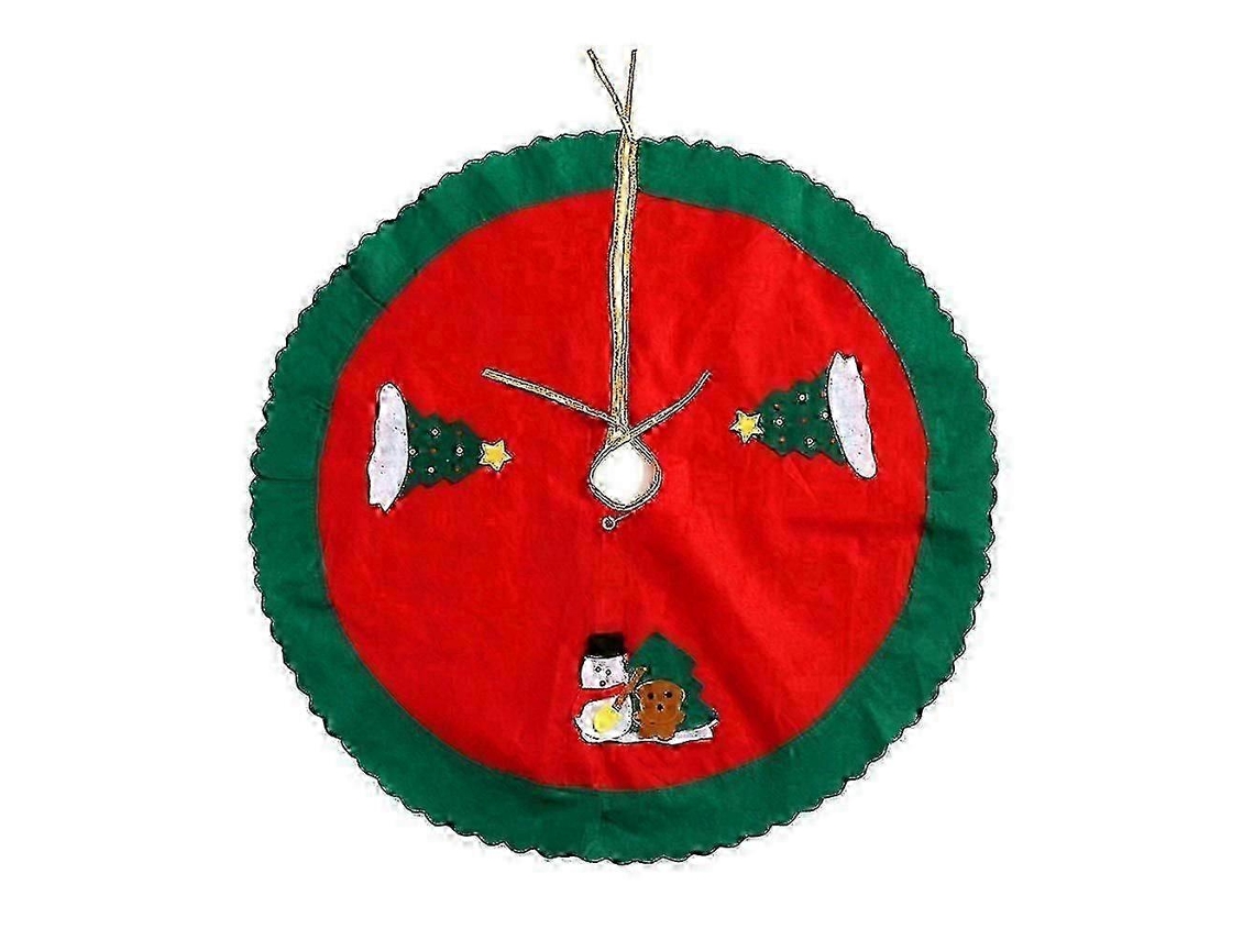 Tapete redondo para árbol de Navidad (90 cm), base para regalo, cubierta para suelo, decoración navideña para el hogar y la tienda. Hengjian
