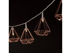 Luz De Navidad 10 Led A Pilas Estructuras Metálicas 1.65M ENTAC