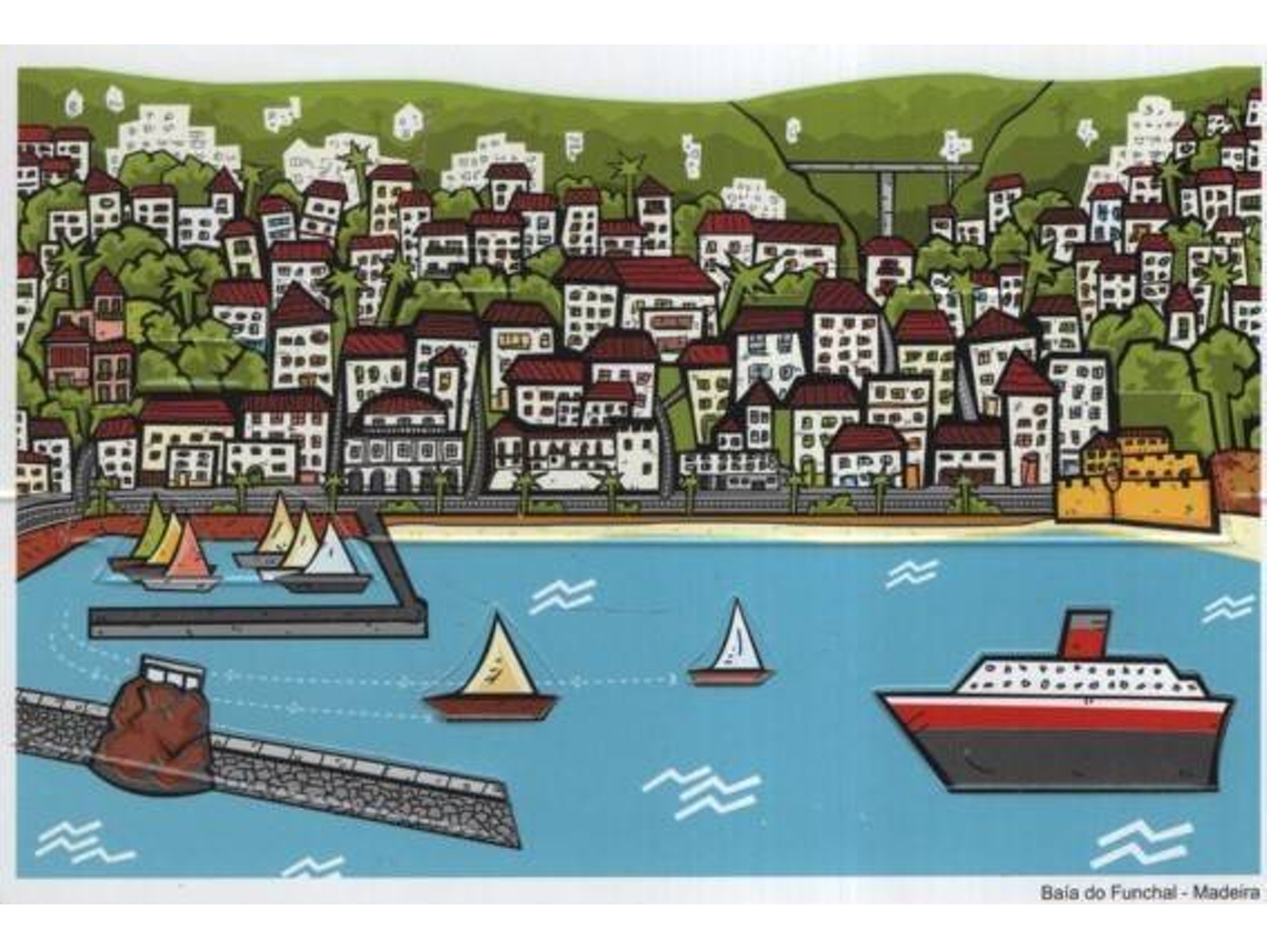Libro Postal Pop-Up Baía do Funchal - Madeira (Portugués)