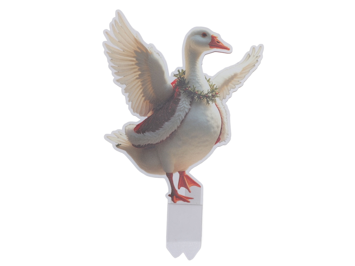 Letrero navideño para jardín, patito, decoración navideña para exteriores