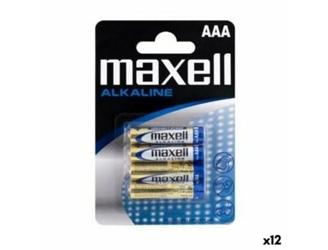 Pilas Alcalinas MAXELL 723671 AAA LR03 1,5 V (12 Unidades)