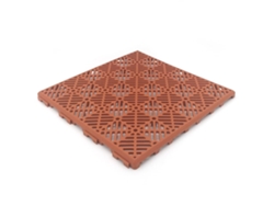Pack Ahorro 24 Losetas Autoventiladas 30x30x1,5cm (≈2 M² - Terracota/teja) - Para Suelos De Piscinas, Terrazas, Tarima, Césped Artificial, Trasteros.