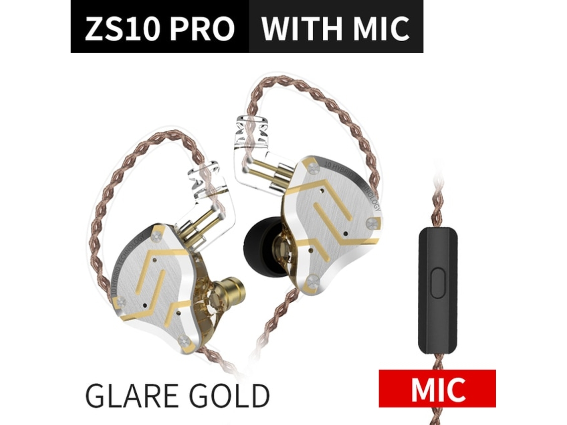 SZSMART KZ Zs10 Pro In-Ear 4Ba + 1Dd Auriculares Hifi Híbridos