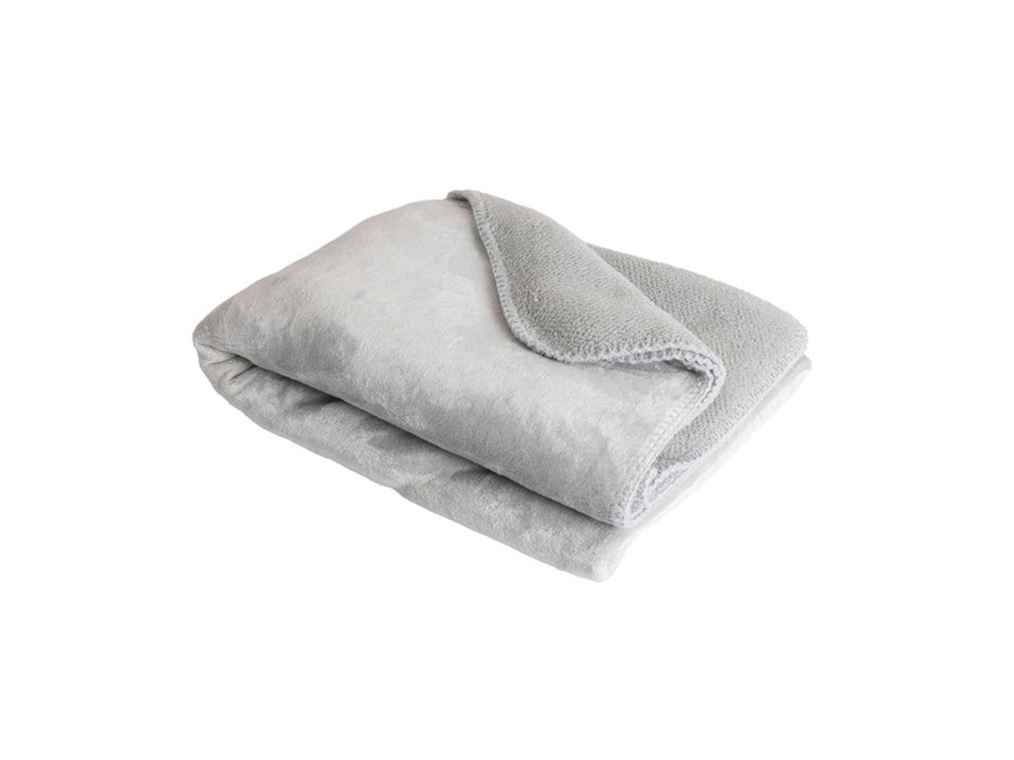 Manta Plaid Gris Claro 130x170cm Smootik