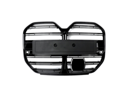 Parrilla del parachoques delantero, compatible con Mercedes-Benz Serie 4 Coupé Premium G26 440i, color negro, como se muestra (OEM).