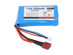 Bateria Li Ion Recarregável 18650 7.4v 1500mah Para Carro Rc Scy 16101 16102 16201 Pro 1/16