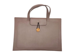 Bolso Tote De Portátil De Cuero Pu Ligero, Maletín De Mano Para Viajes De Negocios