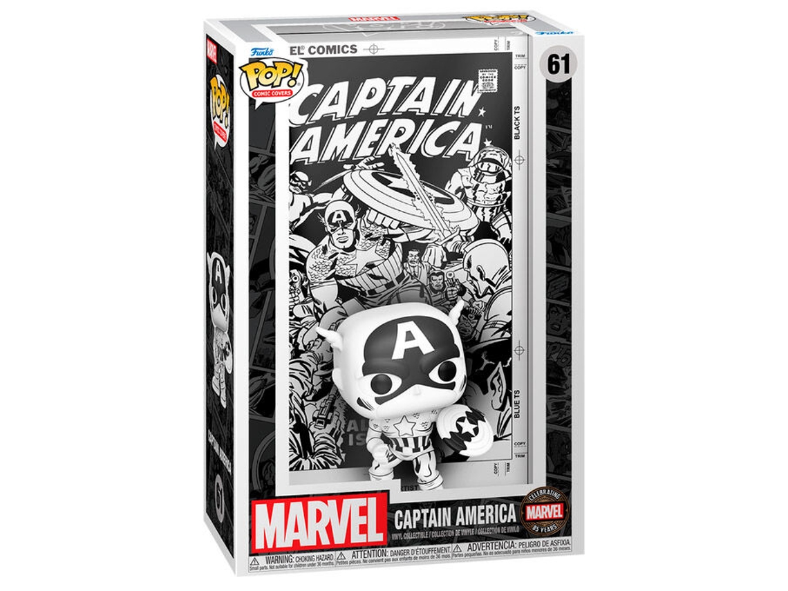 Figura Pop Marvel Comic Covers Capitán América B.active
