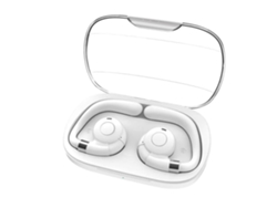Auriculares abiertos, resistentes al agua, Bluetooth, blancos