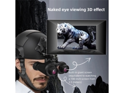 Óculos De Visão Noturna Ipree Para Cabeça 3d Vr Com Visão Noturna Digital Infravermelha Resolução De Foto 8064x3024 E Vídeo 3840x1080 Alcance De 150m
