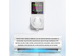 Enchufe Inteligente Bluetooth Con Monitor De Energía, Pantalla Lcd De 2,4 Pulgadas Y Control Mediante Aplicación.
